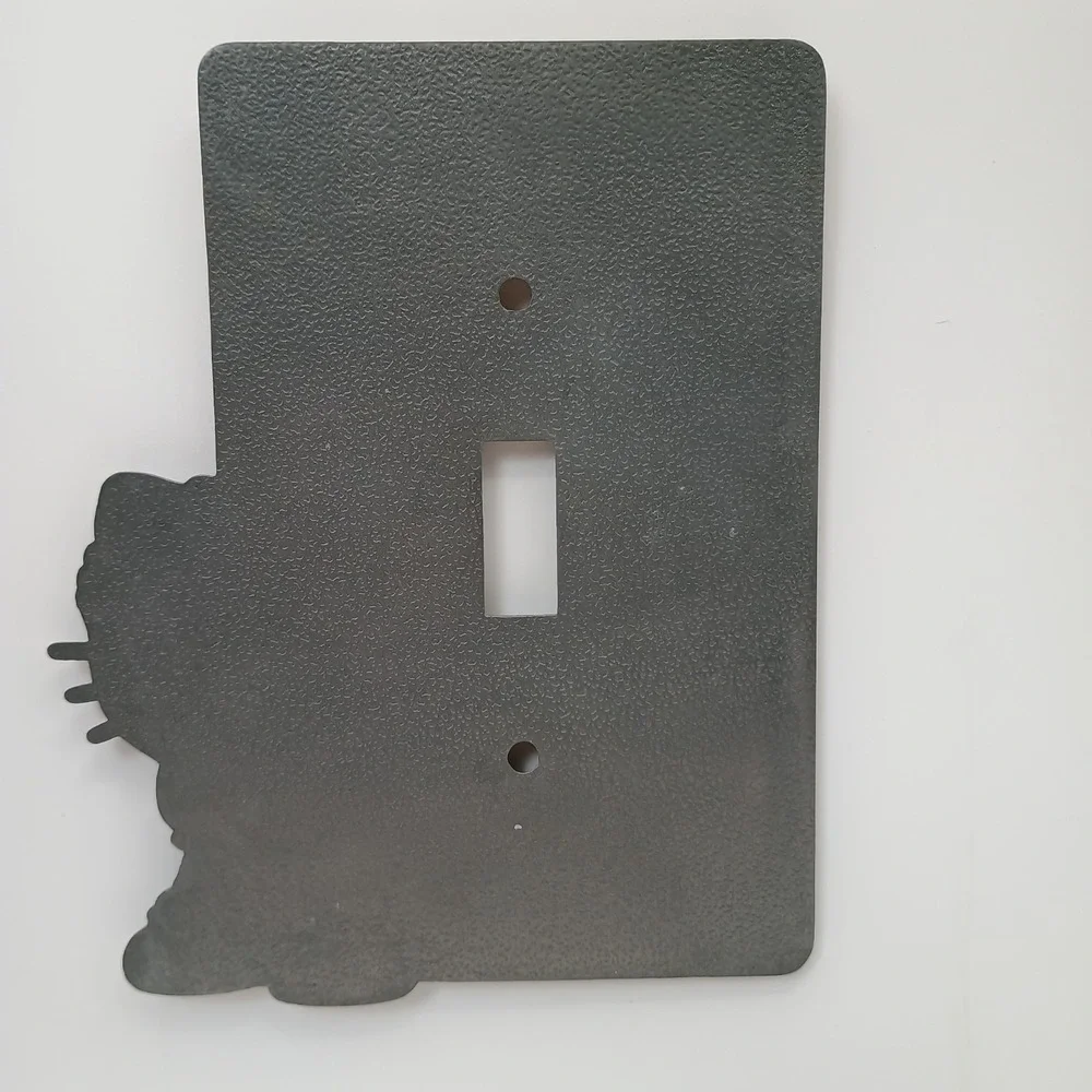 Vintage Hello Kitty Glitter Light Switch Plate Cover Y2K Sanrio 3D Resin Bling